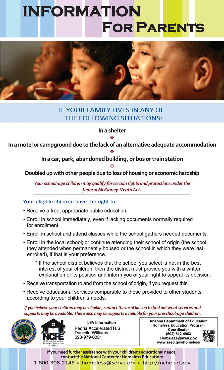 McKinney-Vento Parent Poster - English